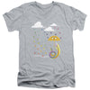 Adventure Time - Lady In The Rain Adult Slim Fit V Neck Cotton