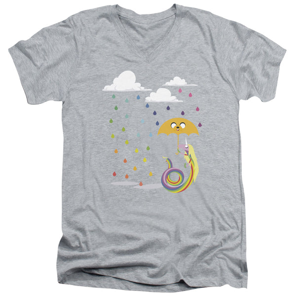 Adventure Time - Lady In The Rain Adult Slim Fit V Neck Cotton