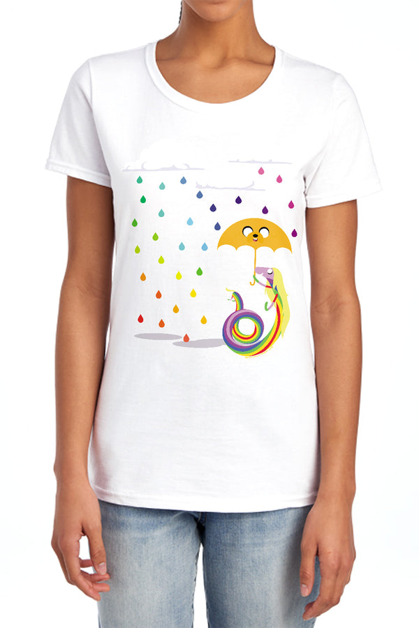 Adventure Time - Lady In The Rain Women's Short Sleeve
