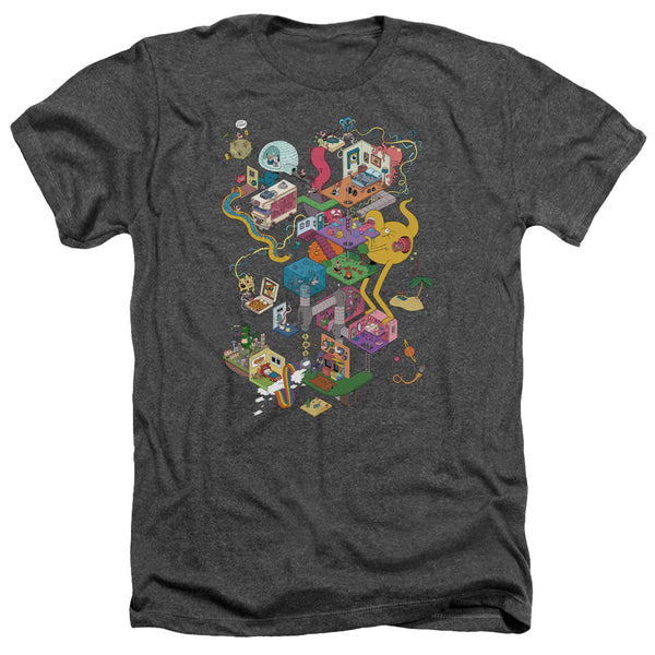 Uncle Grandpa - Inside The Rv Adult Regular Fit Heather Short Sleeve