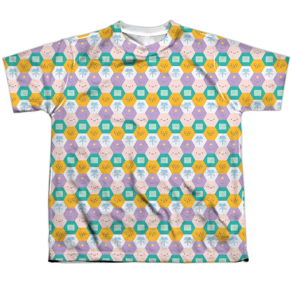 Adventure Time - Hexagon Pattern Youth Short Sleeve 100% Poly