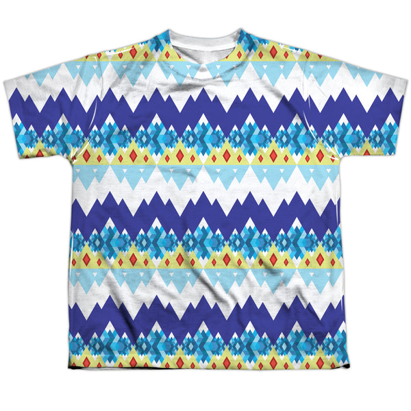 Adventure Time - ICe King Geometric Youth Short Sleeve 100% Poly