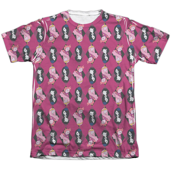 Adventure Time - Allover Diamonds Adult Regular Fit Short Sleeve 65 - 35 Poly - Cotton