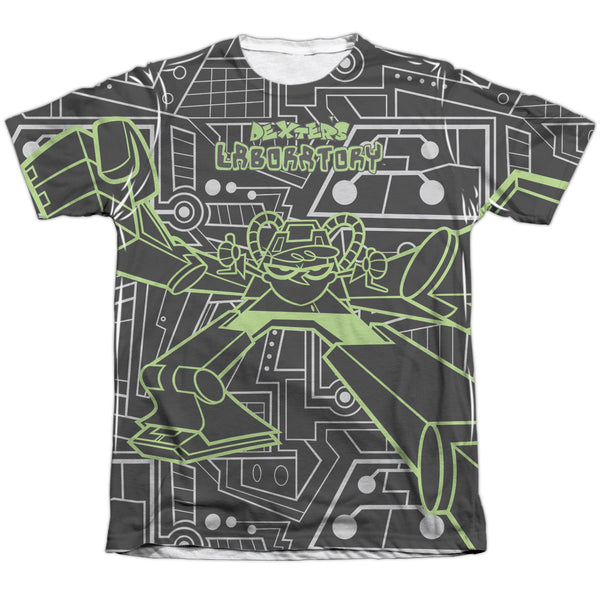 Dexter's Laboratory - Robot Adult Regular Fit Short Sleeve 65 - 35 Poly - Cotton