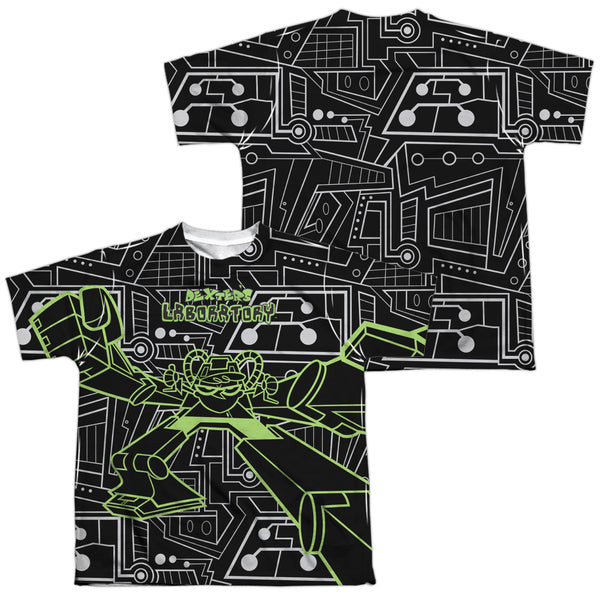 Dexter's Laboratory - Robot (Front - Back Print) Youth Short Sleeve 100% Poly
