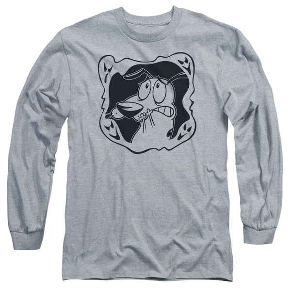 Courage The Cowardly Dog - Ghost Frame Adult Long Sleeve