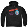 Courage The Cowardly Dog - Courage Logo Adult Pullover Hoodie