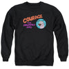 Courage The Cowardly Dog - Courage Logo Adult Crewneck Sweatshirt