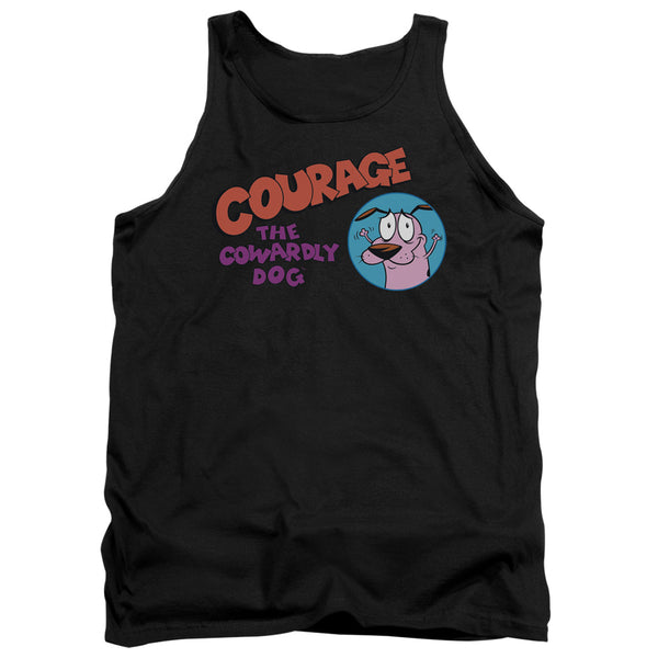 Courage The Cowardly Dog - Courage Logo Adult Tank Top