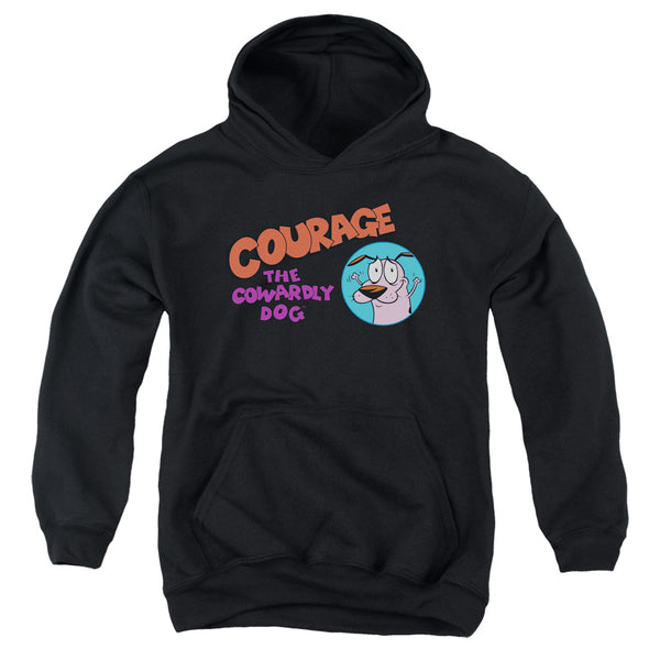 Courage The Cowardly Dog - Courage Logo Youth Hooded Sweatshirt