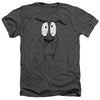 Courage The Cowardly Dog - Scared Adult Regular Fit Heather Short Sleeve