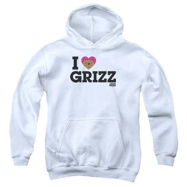 We Bare Bears - Heart Grizz Youth Hooded Sweatshirt