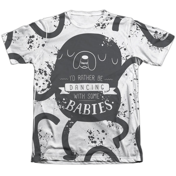 Adventure Time - Dancing With Babies Adult Regular Fit Short Sleeve 65 - 35 Poly - Cotton