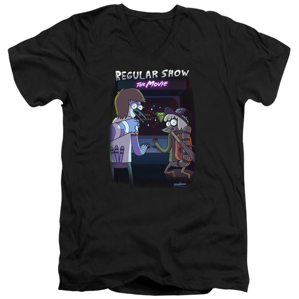 Regular Show - Rs The Movie Adult Slim Fit V Neck Cotton