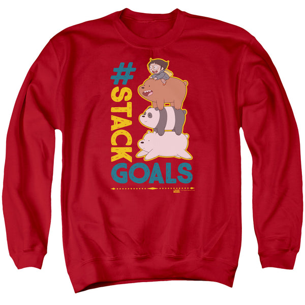 We Bare Bears - Stack Goals Adult Crewneck Sweatshirt