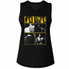 Candyman 3 Photo And Logo-Ladies Muscle Tank