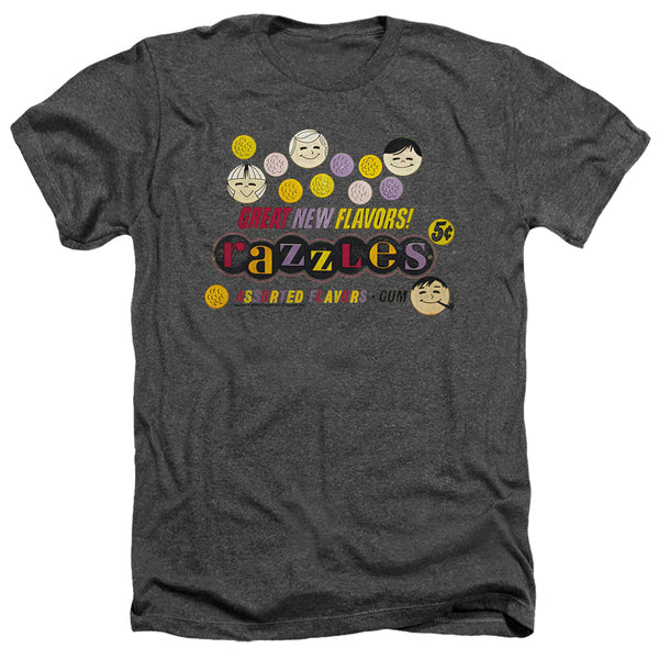 Dubble Bubble - Razzles Retro Box Adult Regular Fit Heather Short Sleeve