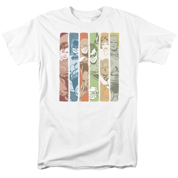 DC - Justice League Columns Adult Regular Fit Short Sleeve