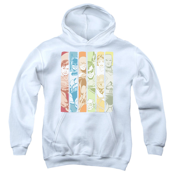 DC - Justice League Columns Youth Hooded Sweatshirt