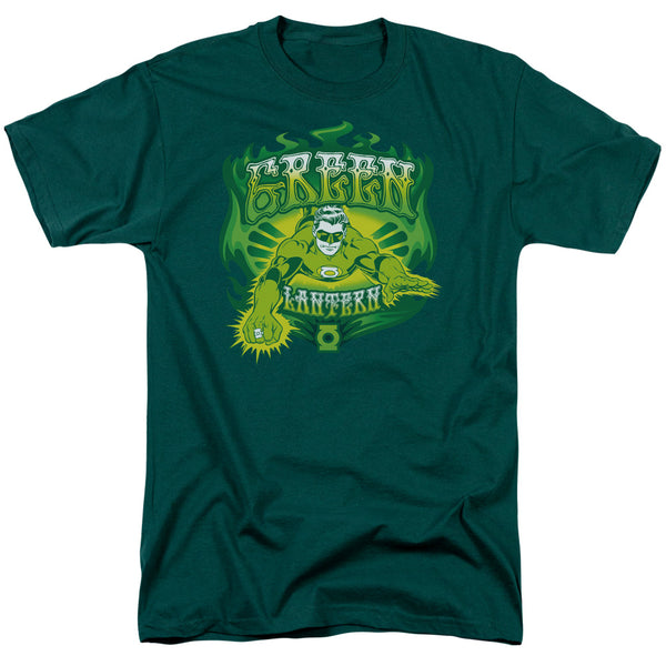 DC - Green Flames Adult Regular Fit Short Sleeve