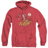 Flash - Crimson Comet Adult Heather Hoodie