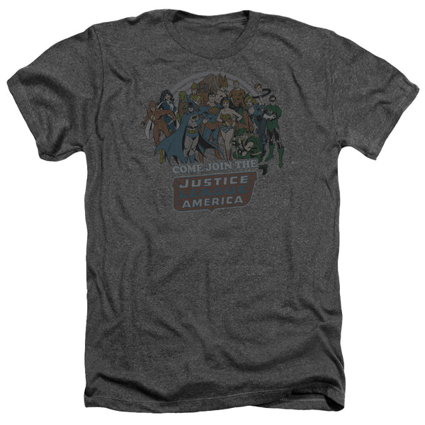 DC - Join The Justice League Adult Regular Fit Heather Short Sleeve