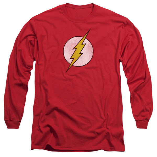 Flash - Flash Logo Distressed Adult Long Sleeve