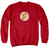 Flash - Flash Logo Distressed Adult Crewneck Sweatshirt