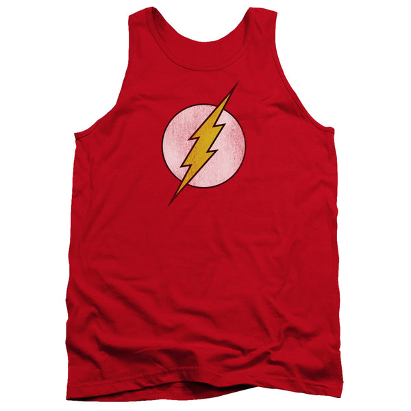 Flash - Flash Logo Distressed Adult Tank Top