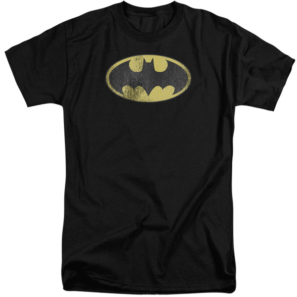 DC - Retro Bat Logo Distressed Adult Tall Fit Short Sleeve