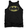 DC - Retro Bat Logo Distressed Adult Tank Top