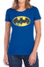DC - Retro Bat Logo Distressed Women's Short Sleeve