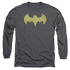 DC - Batgirl Logo Distressed Adult Long Sleeve