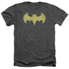 DC - Batgirl Logo Distressed Adult Regular Fit Heather Short Sleeve