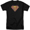 DC - Retro Supes Logo Distressed Adult Tall Fit Short Sleeve