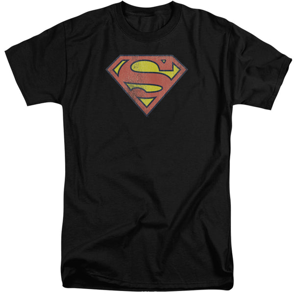 DC - Retro Supes Logo Distressed Adult Tall Fit Short Sleeve
