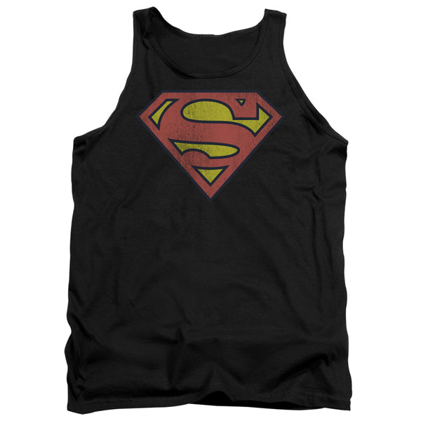 DC - Retro Supes Logo Distressed Adult Tank Top
