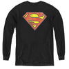 DC - Retro Supes Logo Distressed L - S Youth