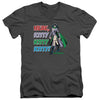 DC - Here Kitty Adult Slim Fit V Neck Cotton