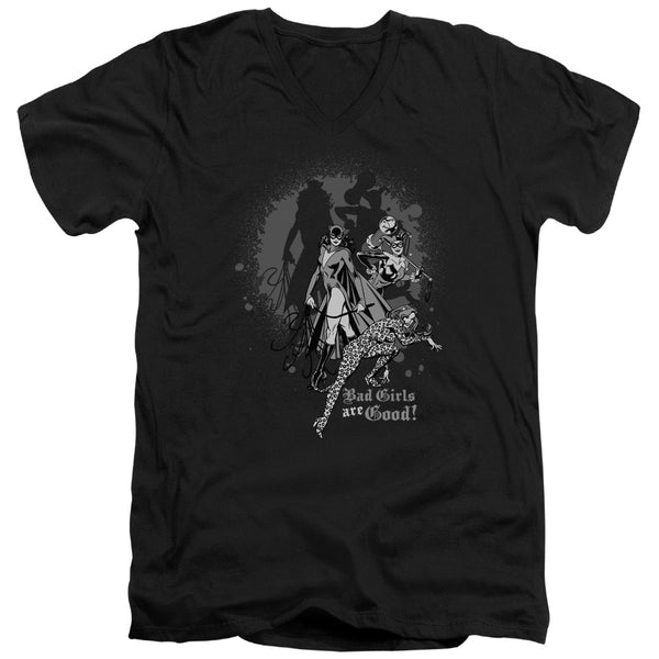 DC - Bad Girls Are Good Adult Slim Fit V Neck Cotton