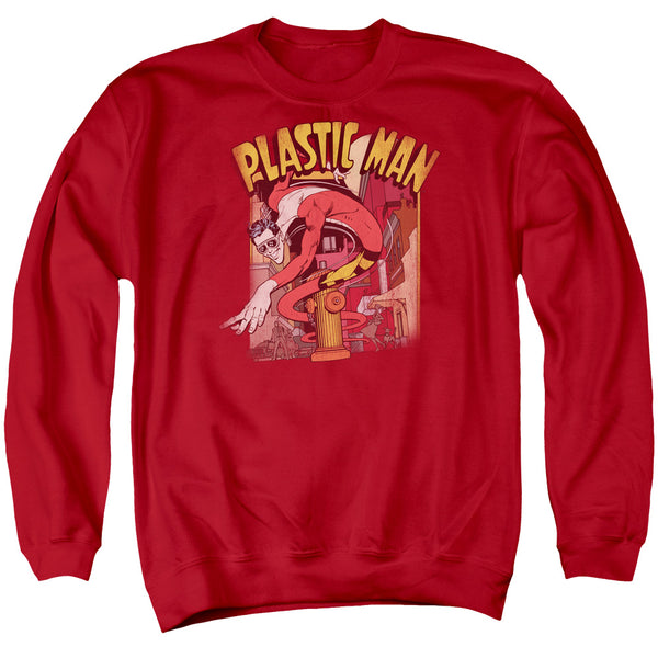 DC - Plastic Man Street Adult Crewneck Sweatshirt