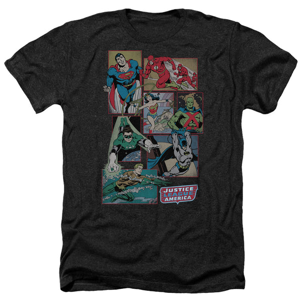 DC - Justice League Boxes Adult Regular Fit Heather Short Sleeve