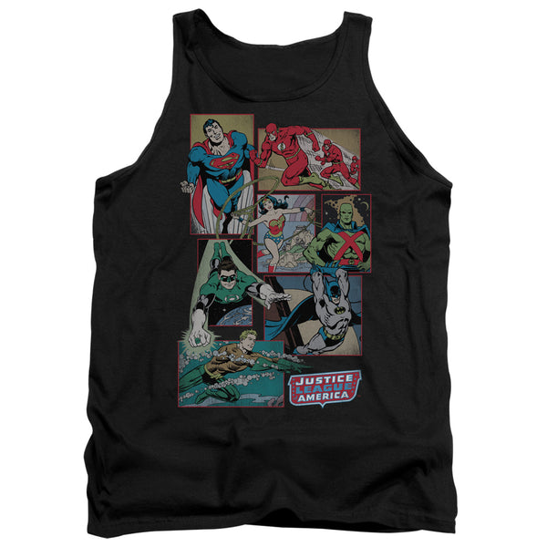 DC - Justice League Boxes Adult Tank Top