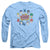 DC - Justice Head Circle Adult Long Sleeve