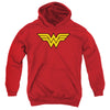DC - Wonder Woman Logo Youth Hooded Sweatshirt