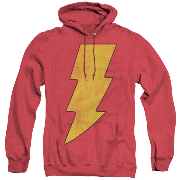 DC - Shazam Logo Distressed Adult Heather Hoodie