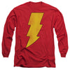 DC - Shazam Logo Distressed Adult Long Sleeve