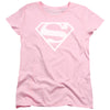 DC - White & Pink Shield Women's Short Sleeve