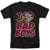 DC - I Heart Bad Boys Adult Regular Fit Short Sleeve