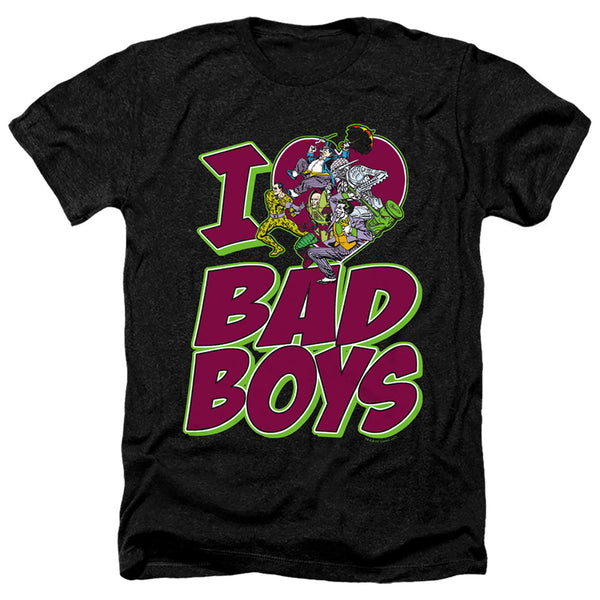 DC - I Heart Bad Boys Adult Regular Fit Heather Short Sleeve